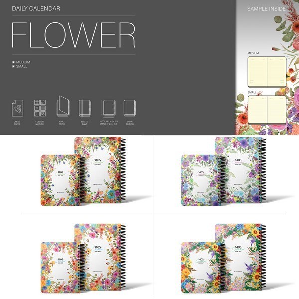 تصویر  سالنامه روزشمار فلاور 1405 (سيمي)(رقعي)