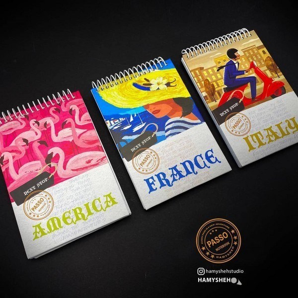 تصویر  دفتر يادداشت پالتوي جلد سخت Passo