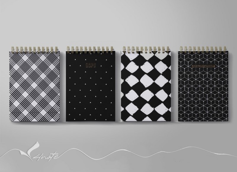 تصویر  دفتر مشكي 80 برگ (سيمي)