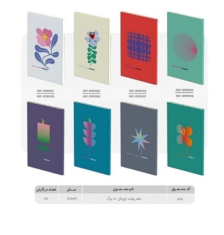 تصویر  دفتر نقطه‌اي 80 برگ (اليپون)